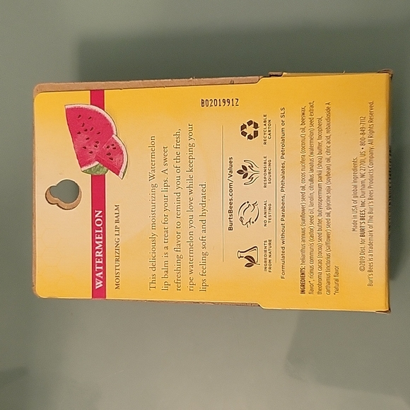 Watermelon Burt's Bees Moisturizing Lip Balm. Brand New! - Picture 4 of 4